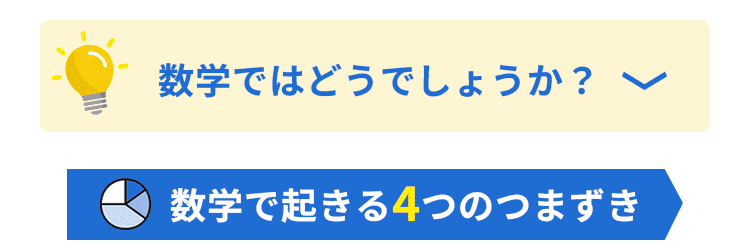 数学ではどうでしょうか？／数学で起きる4つのつまずき